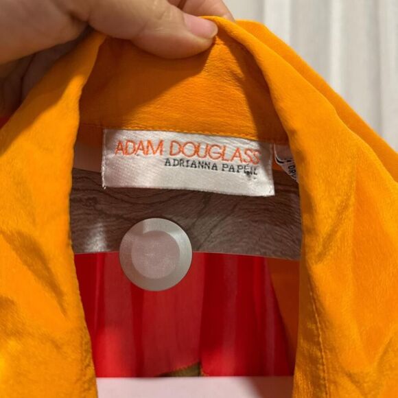 Vintage 100% Silk Multi-coloured Striped Women's Button-Up - Picture 3 of 6